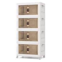27/34/44/59/78/92.5 Gal Stackable Storage Bins with Lockable Wheels-78 Gal-4-Tier