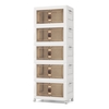 27/34/44/59/78/92.5 Gal Stackable Storage Bins with Lockable Wheels-92.5 Gal-5-Tier