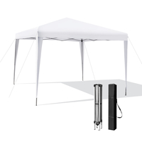 295 x 295 CM Outdoor Portable Instant Pop-up Canopy with Carrying Bag-White