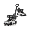 3-in-1 Ride on Push Car with 2 Universal Wheels,  Music Steering,  Guardrail and Handlebar-White