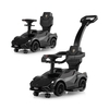 3-in-1 Ride On Push Car with Removable Guardrails and Handle-Black