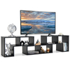 3 Pieces Convertible TV Stand for TVs up to 65 Inches-Black