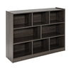 3-Tier Open Bookcase 8-Cube Floor Standing Storage Shelves Display Cabinet-Grey