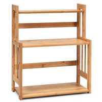 3-Tiers Bamboo Kitchen Spice Storage Shelf