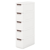 3/4/5/6-Drawer Narrow Storage Cabinet for Small Space-5-Tier