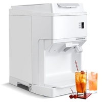 350W Ice Size Adjustable Commercial Electric Ice Crusher for Home Restaurant-White