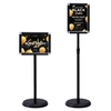 360 Degrees Rotatable A4 Poster Stand with Adjustable Height-Black