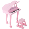 37-Key Kids Piano Keyboards with Microphone and Teaching Mode-Pink