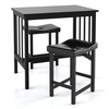 3PCS Kitchen Bar Set for Indoor Dining with 1 dining table and 2 chairs