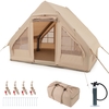 4-6 People Inflatable Camping Tent for Family Camping-Beige