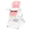 4 in 1 Folding Baby High Chair with Removable Tray and Storage-Pink