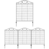 4 Panels Folding Iron Decorative Garden Fence Interlockable