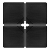 4 Pieces Portable Square Outdoor Umbrella Base with Handle