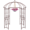 4-Sided Metal Birdcage Shape Garden Arch for Patio Lawn Wedding-Bronze