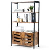 4-Tier Floor-standing Bookshelf Home Display Stand Shelf