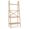 4-Tier Freestanding Bookcase with Anti-Toppling Device for Living Room-Natural