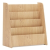 4-Tier Kids Bookshelf with Deep Compartments for Kids Bedroom-Natural