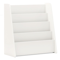 4-Tier Kids Bookshelf with Deep Compartments for Kids Bedroom-White