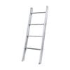4-Tier Wooden Wall Leaning Ladder Shelf for Bathroom Living Room-Grey