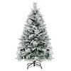4.5 FT Artificial Xmas Tree with Pine Needles,  LED Lights and Pinecones
