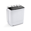 4.5kg Portable Washing Machine Twin Tub Laundry Washer with Drain Pump-Black