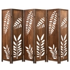 4/6 Panel 170cm Folding Room Divider with Double Action Metal Hinges-6-Panel