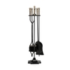 5-Piece Fireplace Tool Set with Ergonomic Handle