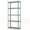 5-Tier Metal Shelving Unit with Anti-slip Foot Pad for Warehouse Kitchen-Grey