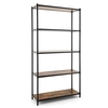 5-Tier Wooden Bookshelf for Living Room Bedroom and Office-Rustic Brown