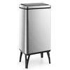 50L Stainless Steel Trash Can Automatic Motion Sensor Garbage Bin-Silver