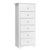 6-Drawer Freestanding Dresser Cabinet-White