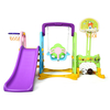 6 in 1 Kids Multifunctional Play Set with Slide,  Swing and Basketball Hoop