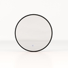 60 CM Round Bathroom Mirror with LED Lights and Anti-Fog Design-Black