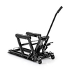 680kg Motorcycle Hydraulic Lift with 3-Level Height Adjustable Platform-Black