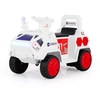 6V Kids Ride on Car Electric 4-Wheeler for Kids with Music-White & Red