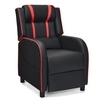 Adjustable Gaming Chair with Footrest Headrest and Lumbar Support-Red