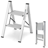 Aluminum Folding Step Stool with Non-Slip Pedal & Footpads