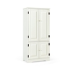 Antique Wooden Storage Cabinet Cupboard Shelf-White
