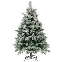 Artificial Christmas Tree with LED Lights,  8 Lighting Modes and Foldable Metal Stand-4.5 ft