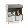 Baby Changing Table for Newborn Infant with Safety Belt-Grey