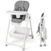 Baby Highchair with Safe,  Adjustable and Folding Design-Grey