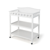 Bell Top Changing Table with Waterproof Changing Pad-White
