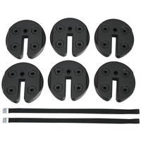 Canopy Weights with No-Pinch Design for Easy Installation and Removal