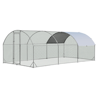 Chicken Coop with Waterproof and Sun-protective Cover for Backyard,  Farm-L