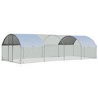 Chicken Coop with Waterproof and Sun-protective Cover for Backyard,  Farm-XL