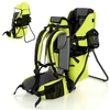 Child Carrier Backpack with Detachable Mouthwipes,  Removable Canopy and Storage Bag-Green