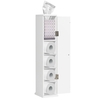 Compact Freestanding Toilet Paper Holder,  Towel Storage