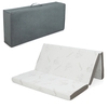 Cool Gel Memory Foam Folding Mattress with Bamboo Cover and Mesh Border Fabric-L