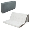 Cool Gel Memory Foam Folding Mattress with Bamboo Cover and Mesh Border Fabric-M
