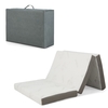 Cool Gel Memory Foam Folding Mattress with Bamboo Cover and Mesh Border Fabric-S